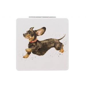 Wrendale 'That Friday Feeling' Dachshund Compact Mirror