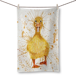 Katherine Williams Splatter 'Duck' Tea Towel