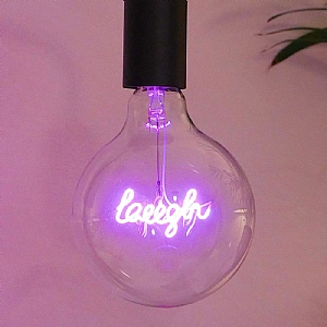 Steepletone 'Laugh' Screw Up LED Text Light Bulb