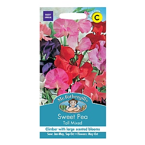 Mr Fothergills Sweet Pea Tall Mixed Seeds