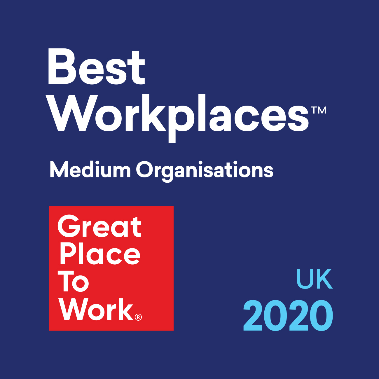 Webbs wins UK Best Workplace™ 2020 award