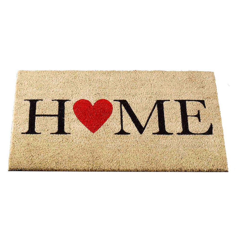 Home Is Where The Heart Is Coir Mat 75 X 45cm Doorstops Door Mats Draught Excluders Webbs Garden Centre