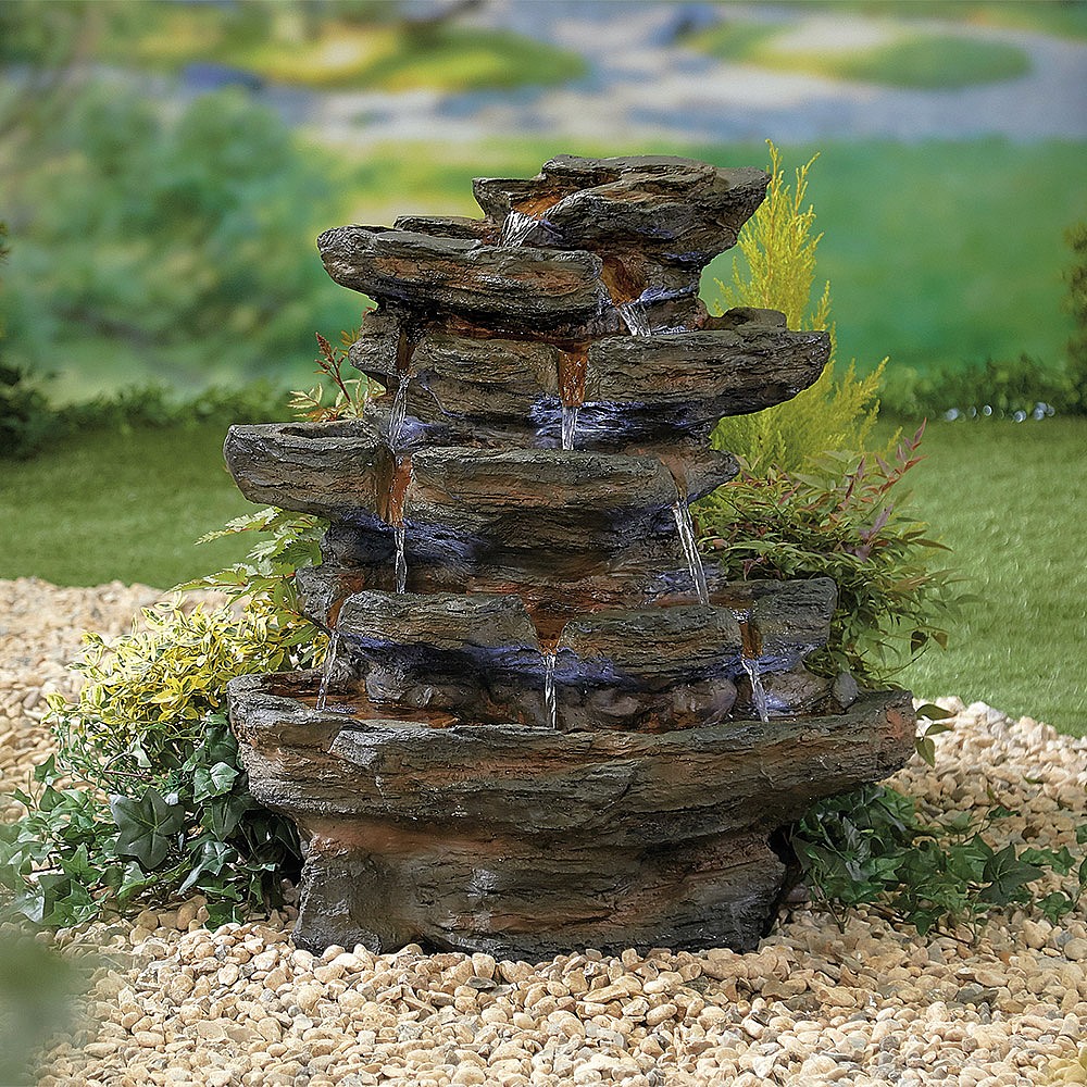 Livlig Encommium mølle Easy Fountain Red Rock Springs LED Water Fountain | Garden Water Features &  Accessories | Webbs Garden Centres