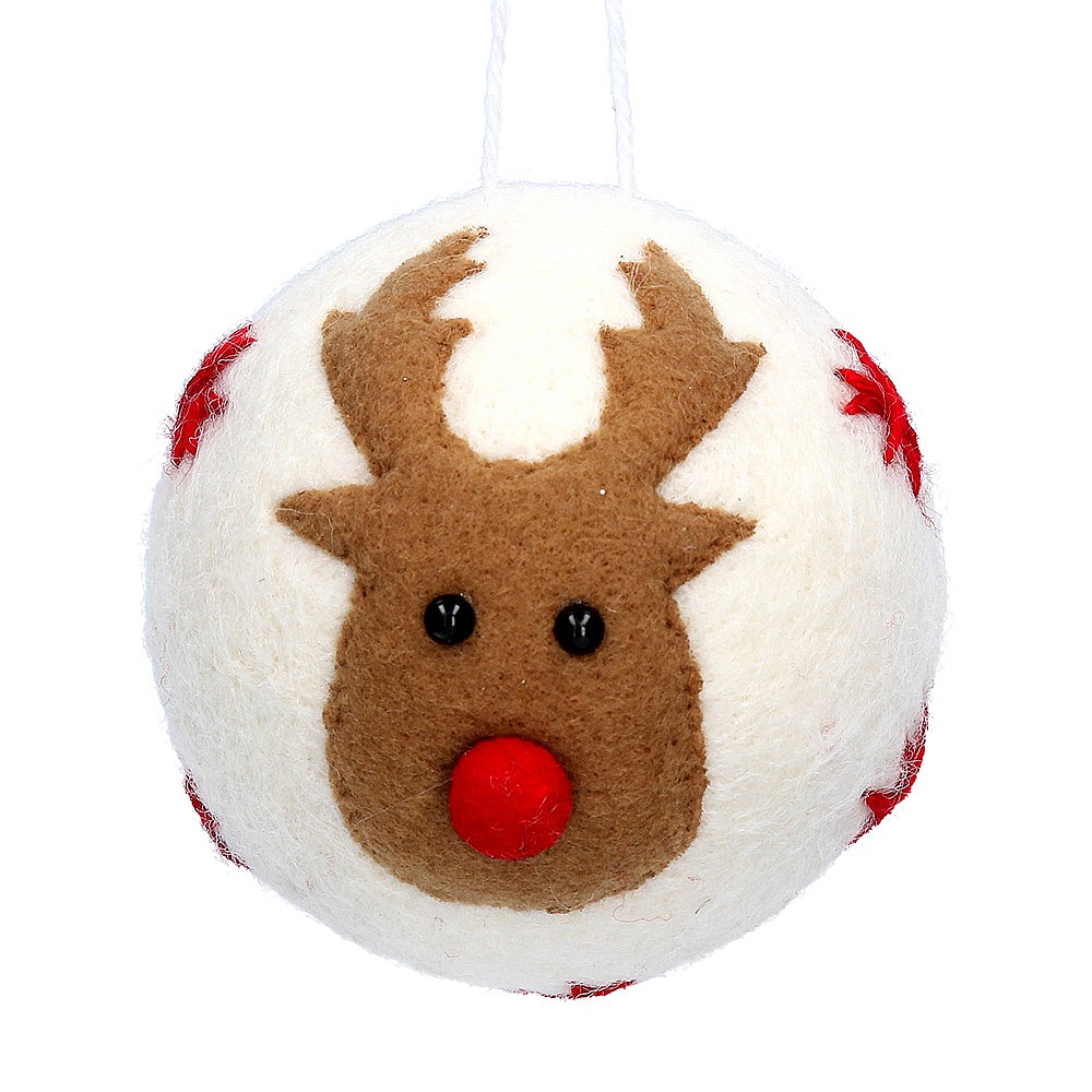 Woodland Fairy Felt Wool Toadstool Clip On Peg Christmas Ornament
