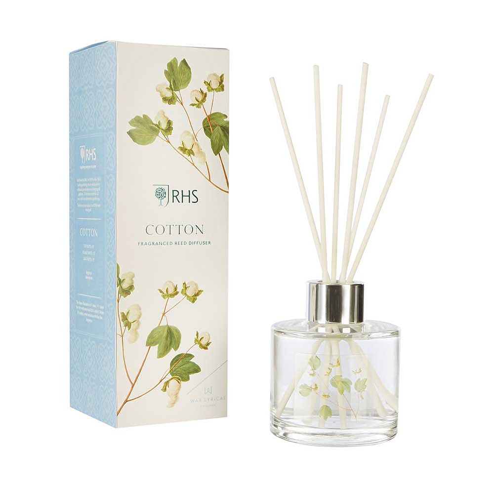 Wax Lyrical Rhs Cotton Reed Diffuser 180ml Reed Diffusers Webbs Garden Centre