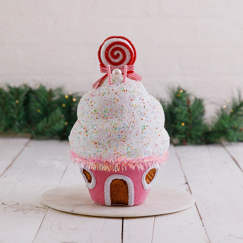 Pink gingerbread house christmas decorations Clearance