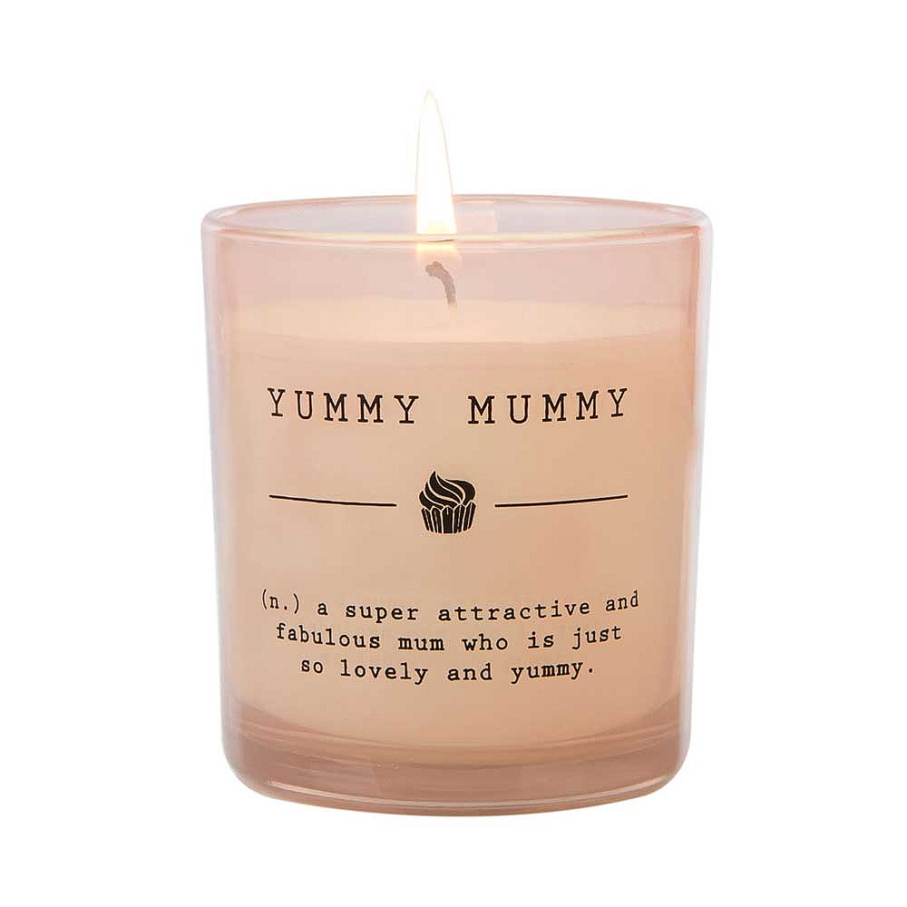 Wax Lyrical Dictionary 'Yummy Mummy' Wax Filled Glass Candle | Candles | Webbs Garden Centre