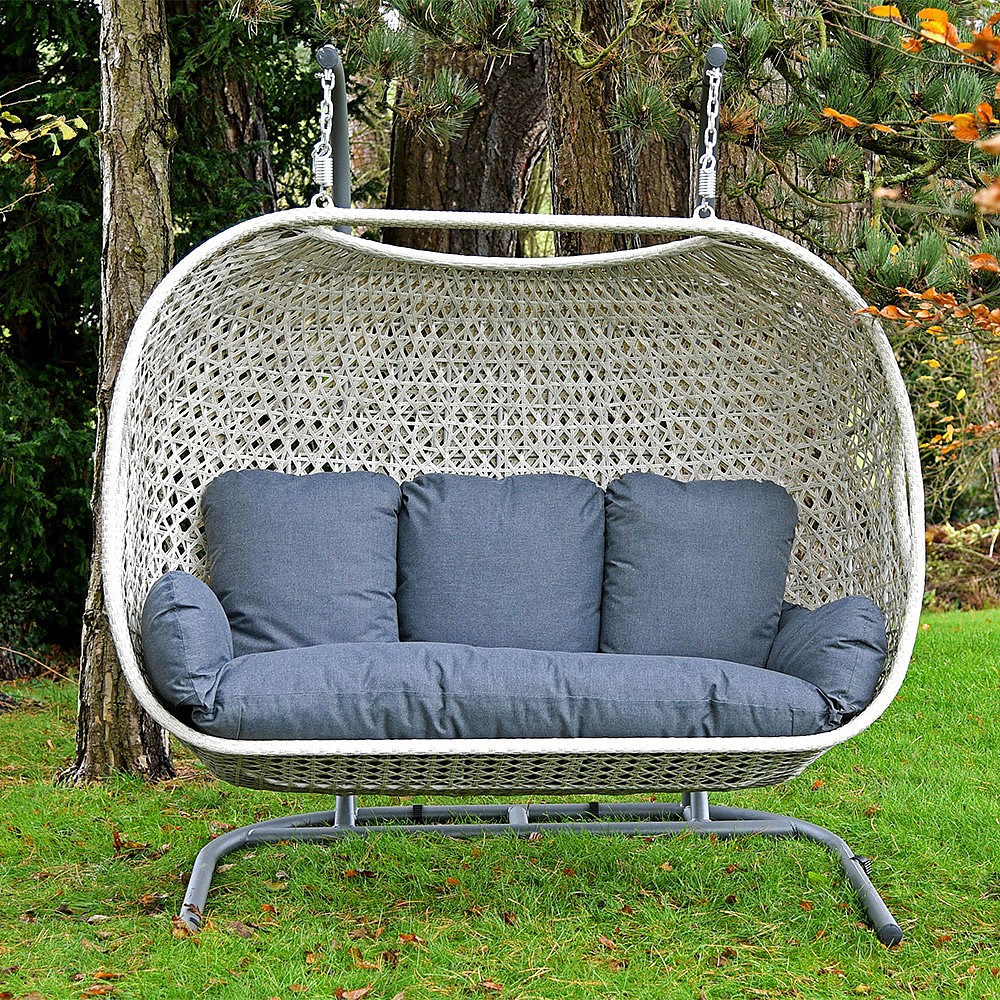 Bramblecrest Triple Swing Chair Bramblecrest Dove Grey Sandstone