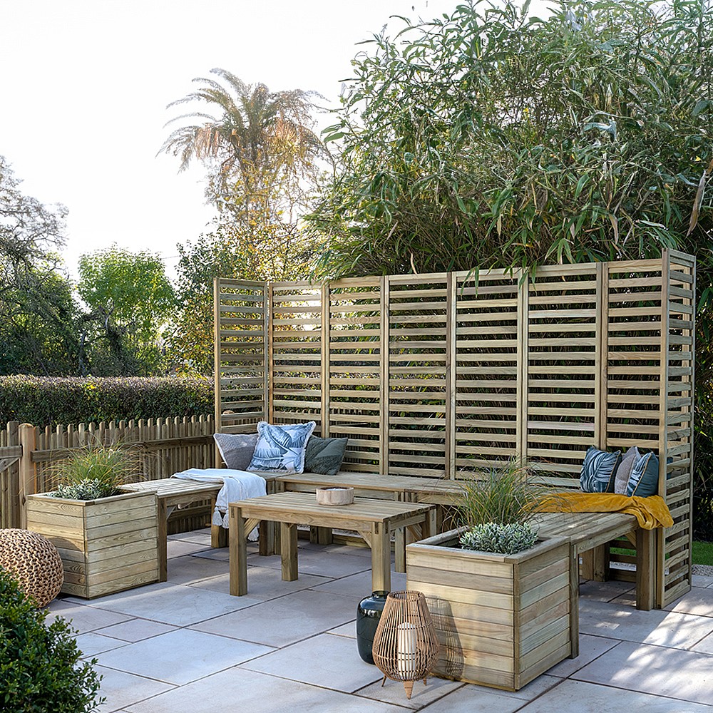 Modular garden bench online