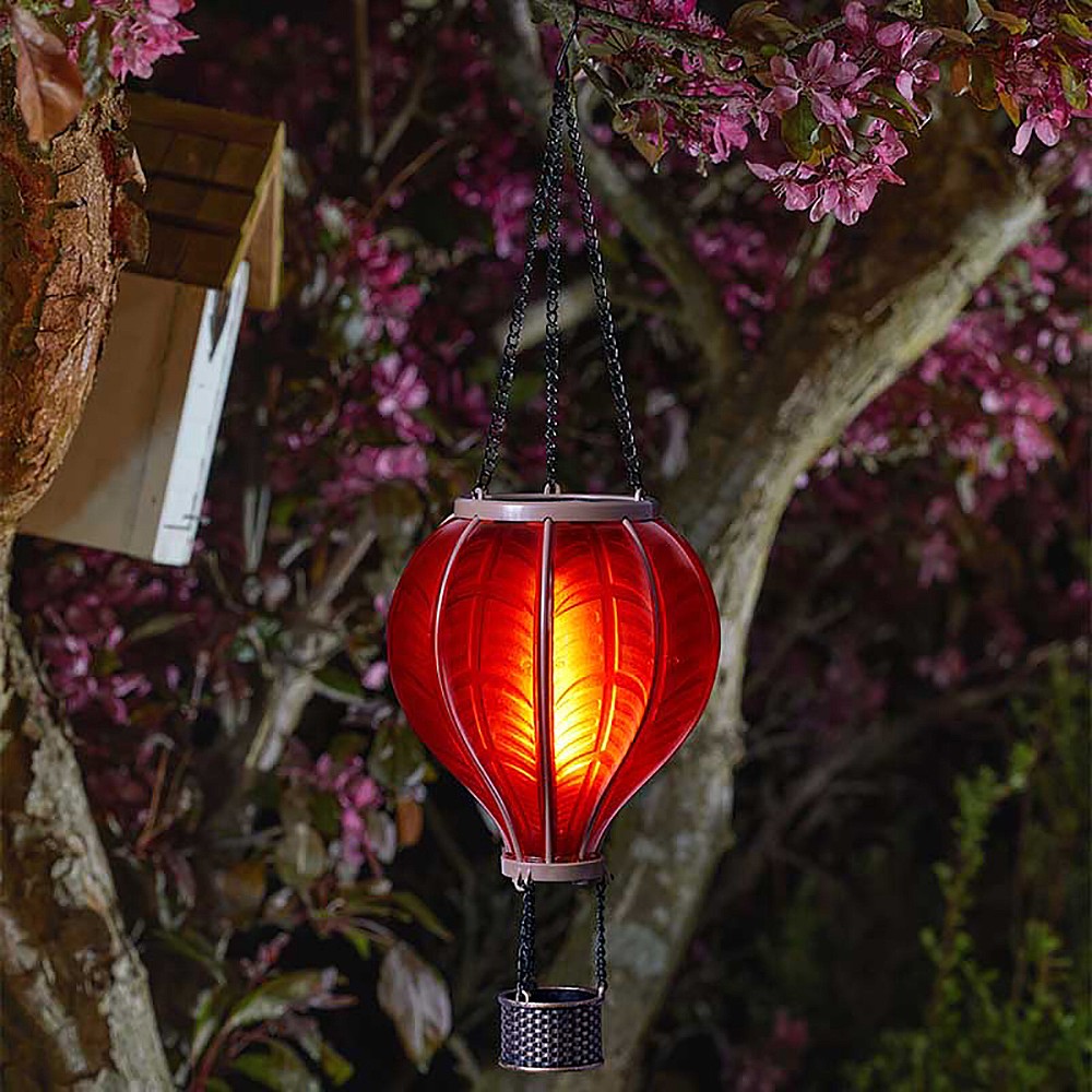 Smart Solar Balloon Fiesta Hanging Lantern Garden Lighting