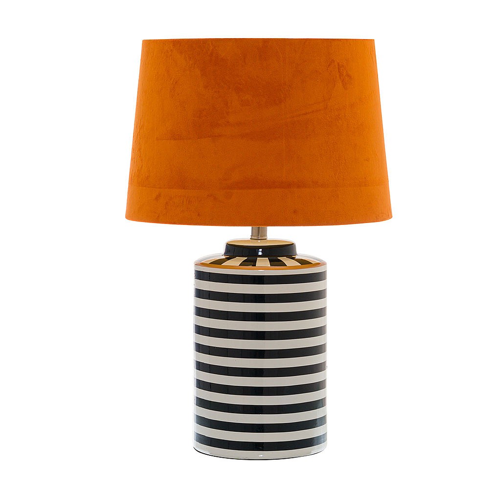Burnt orange hot sale table lamp