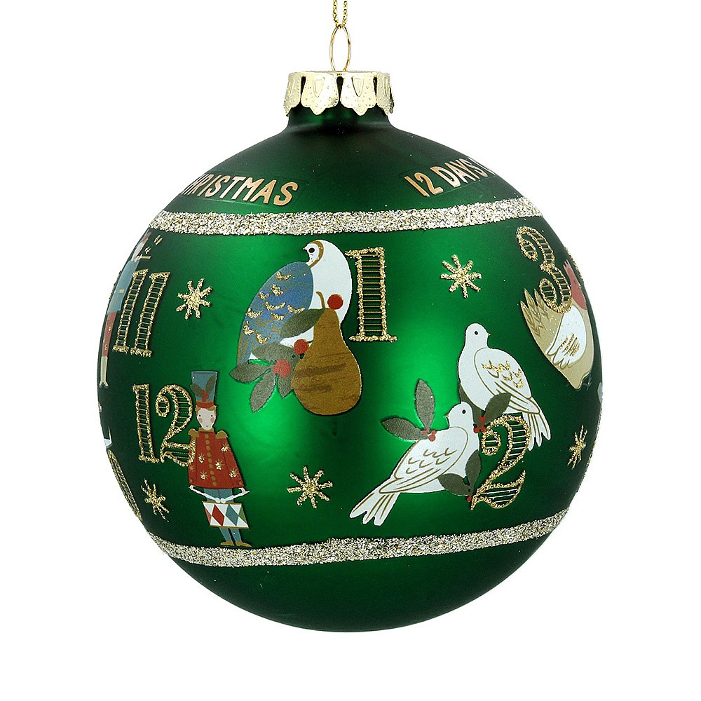 Personalised Clear Glass 'First Christmas' Bauble