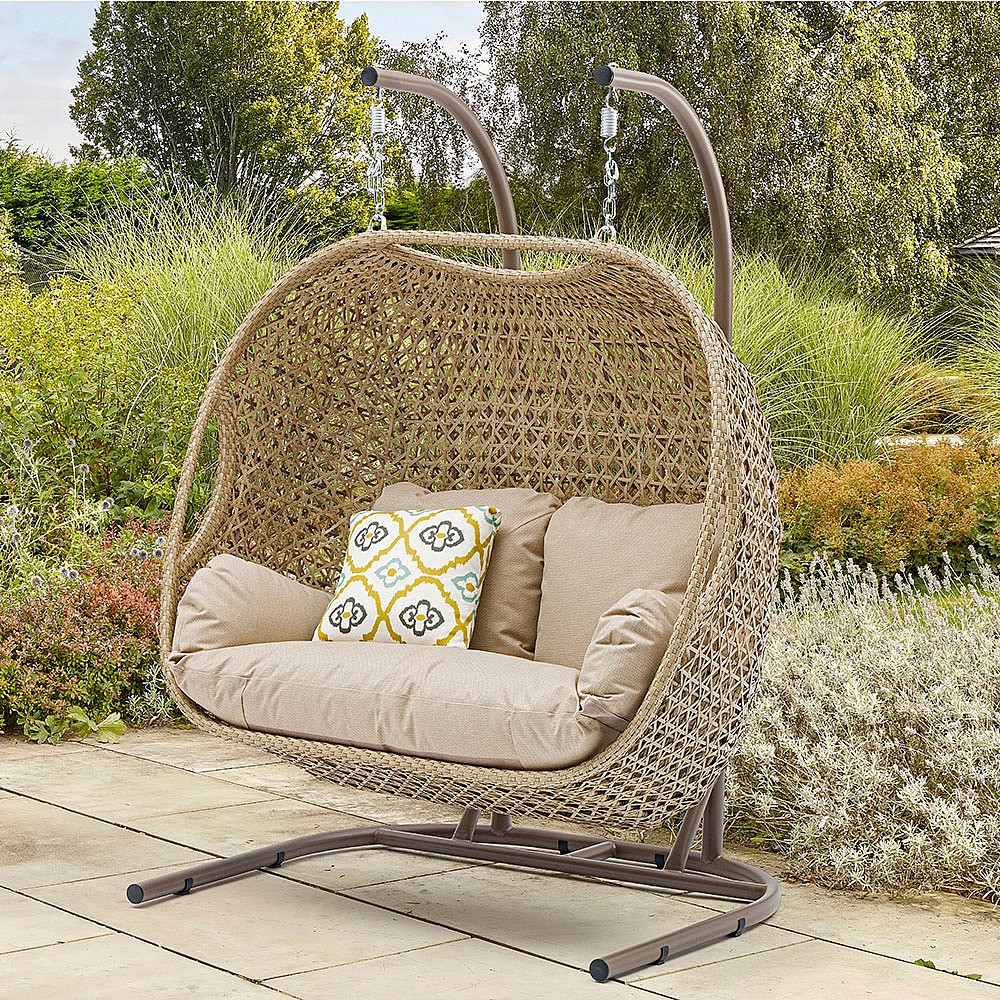 Bramblecrest Somerford Double Hanging Cocoon Chair