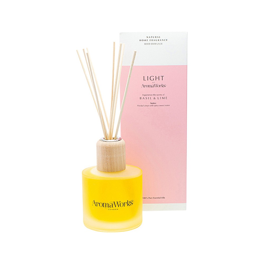 AromaWorks Basil & Lime Reed Diffuser 200ml AromaWorks Basil & Lime Reed Diffuser 200ml