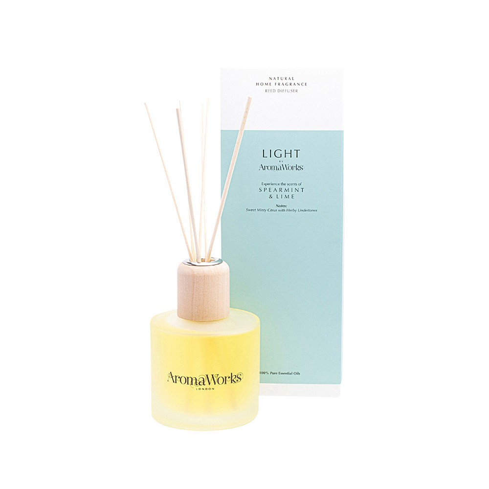 AromaWorks Light Range - Spearmint & Lime Reed Diffuser 200ml AromaWorks Light Range - Spearmint & Lime Reed Diffuser 200ml