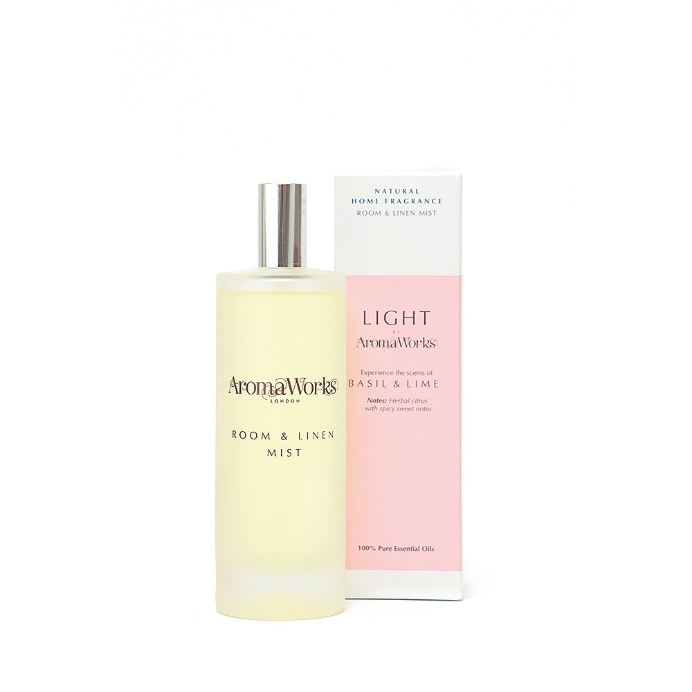 AromaWorks Light Range- Basil & Lime Room Mist AromaWorks Light Range- Basil & Lime Room Mist