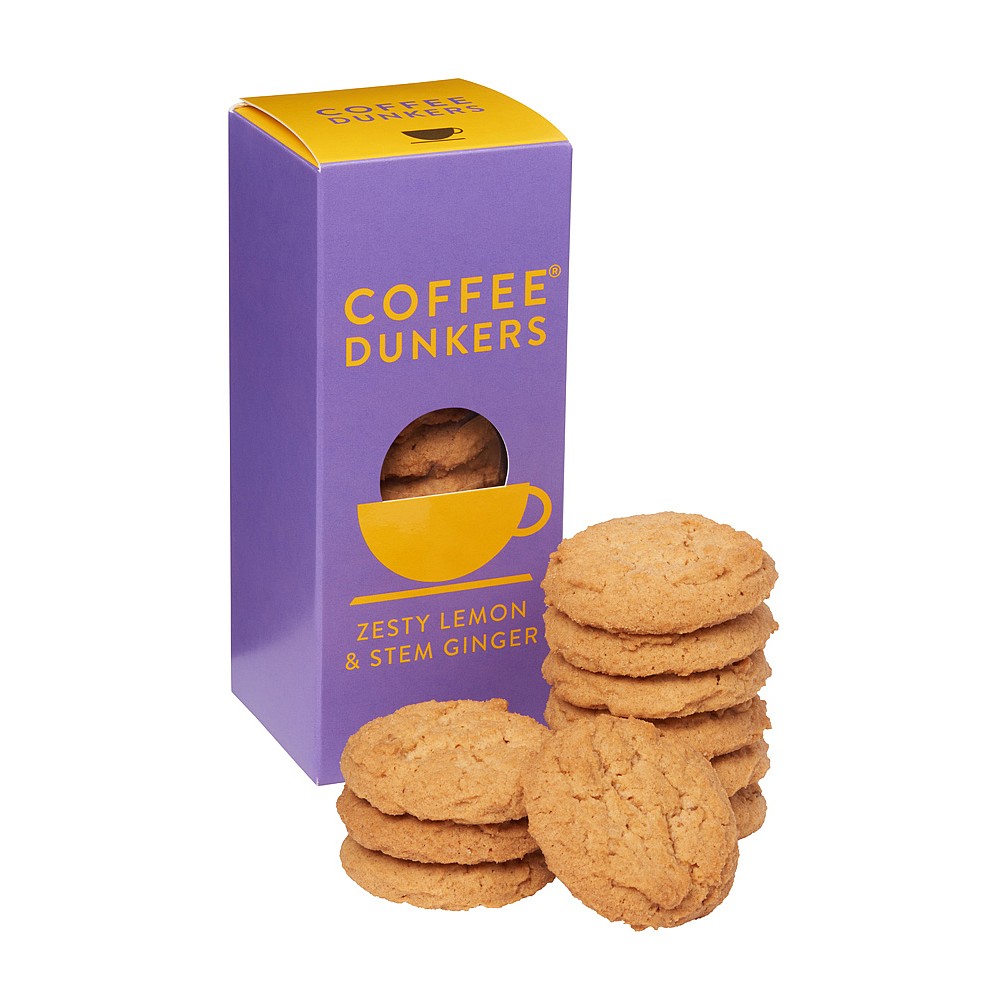 Coffee Dunkers Zesty Lemon & Ginger Biscuits 150g | Sweet Biscuits