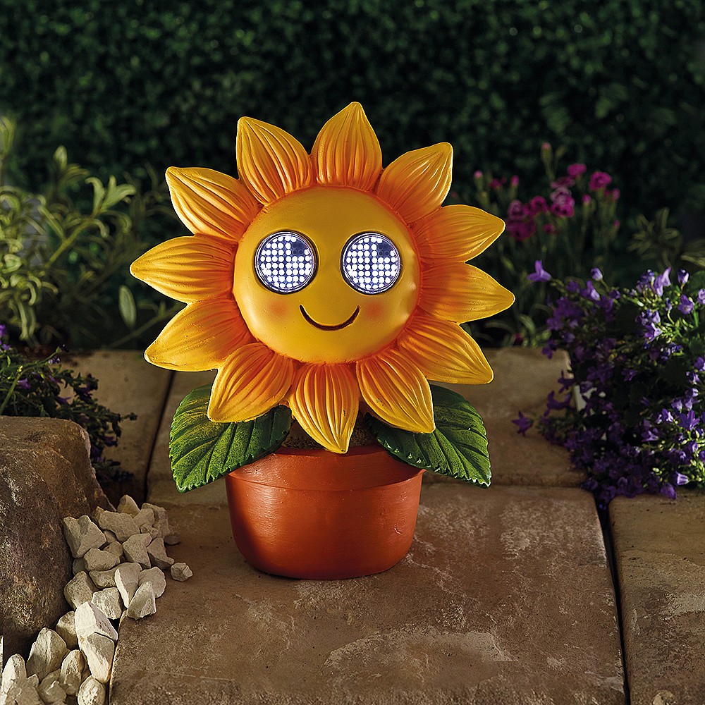 Smart Solar Blinkin' Sunflower Solar Ornament (XL) | Garden
