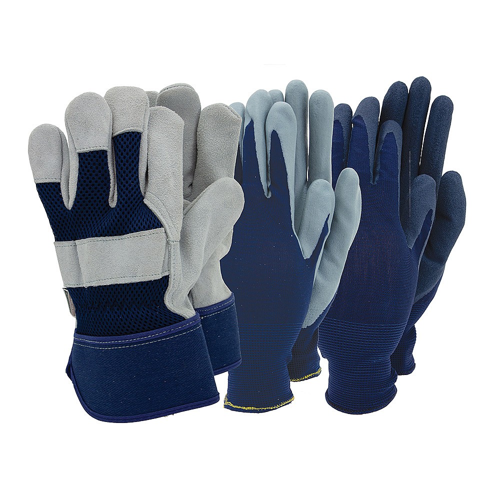mens navy blue gloves