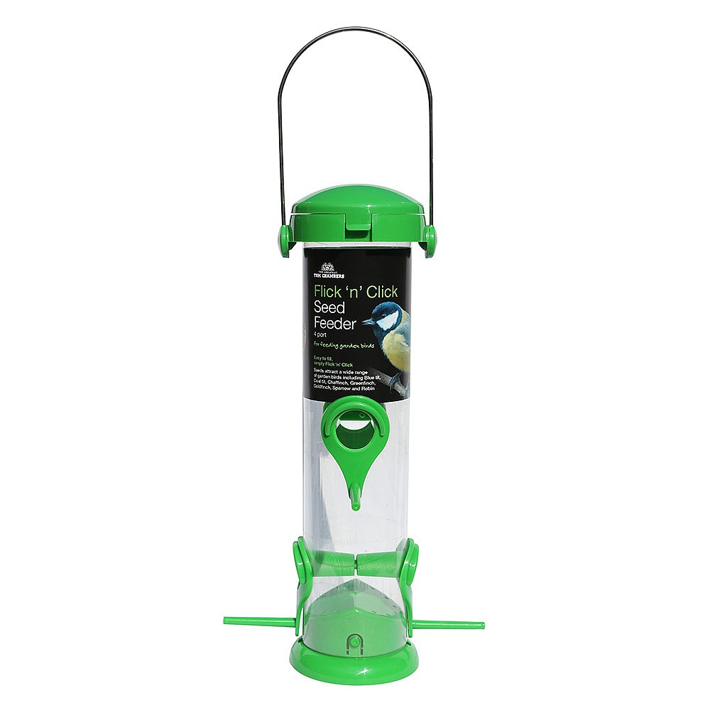 Tom Chambers Flick N Click 4 Port Seed Feeder Seed Feeders