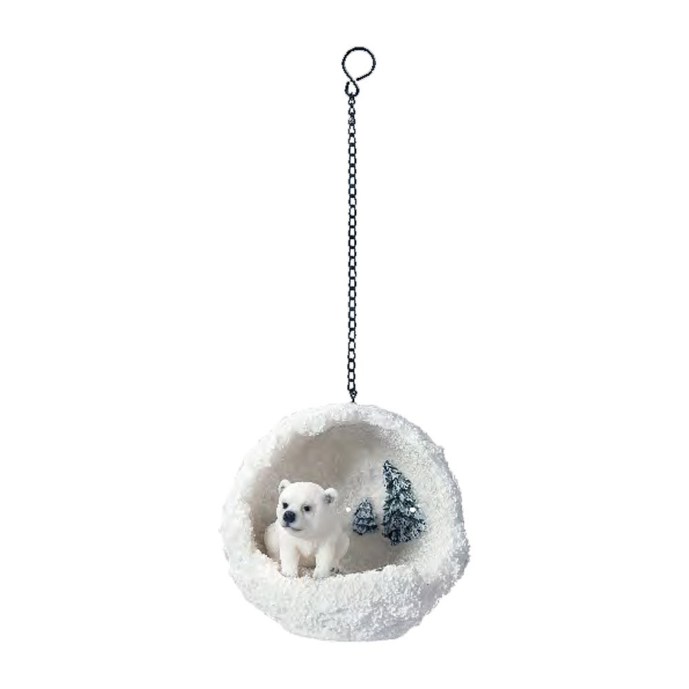 Vivid Arts Polar Bear Standing Real Life Resin Ornament New Christmas Collection 