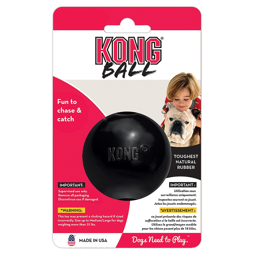 Kong Extreme Ball Black Various Sizes