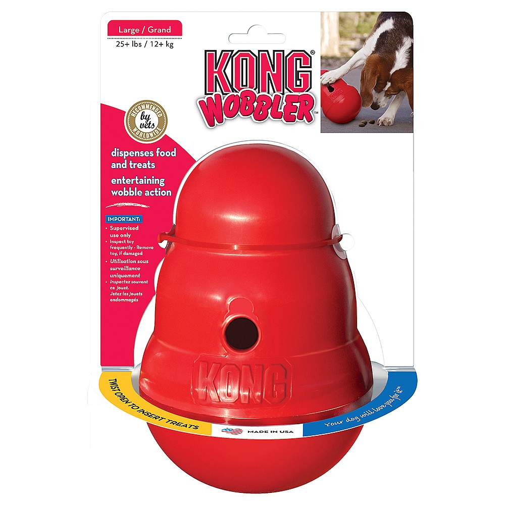 Kong Wobbler Dog Toy Red Various Sizes Dog Toys Webbs Garden Centres