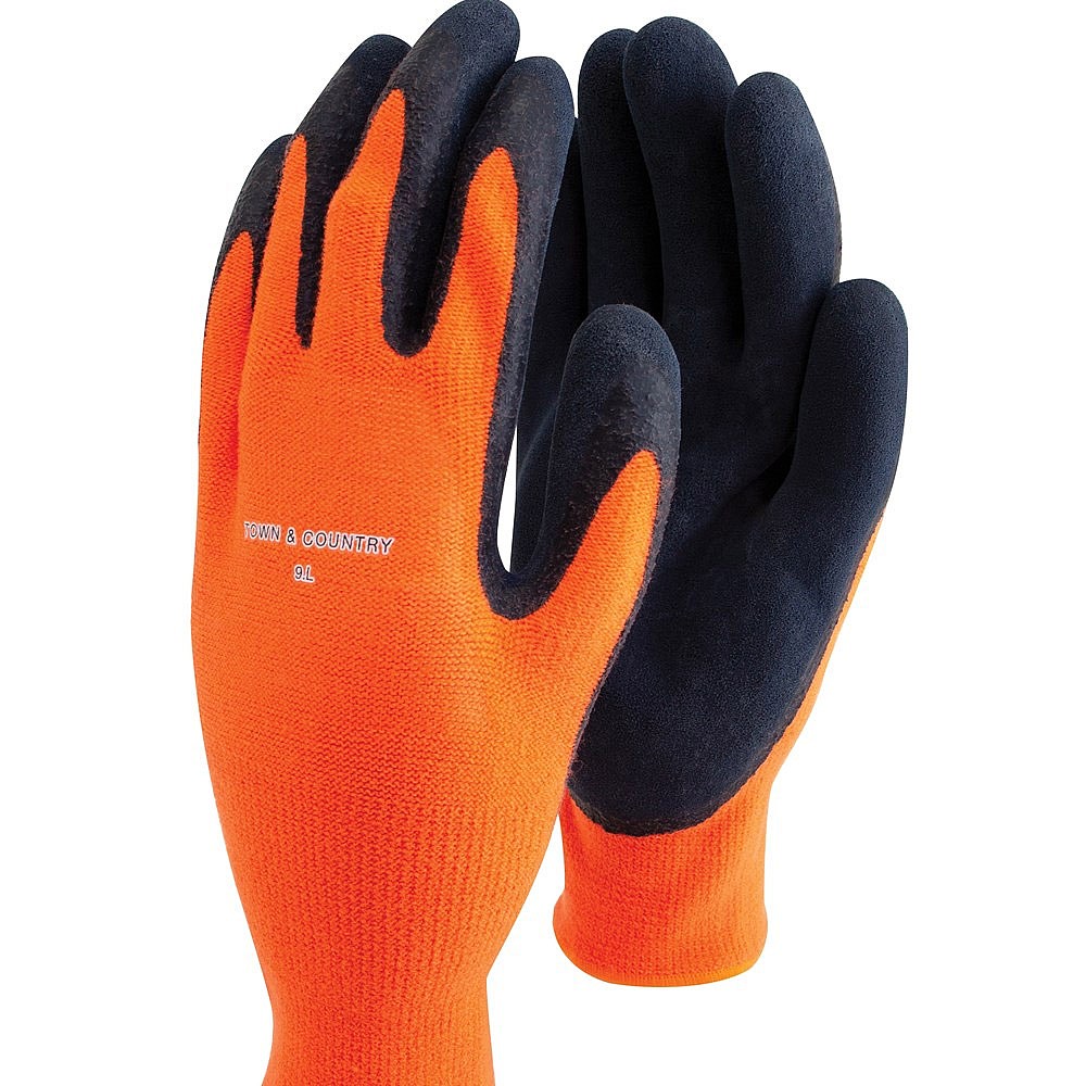 Town Country Mastergrip Thermal Gloves Orange Gardening Gloves