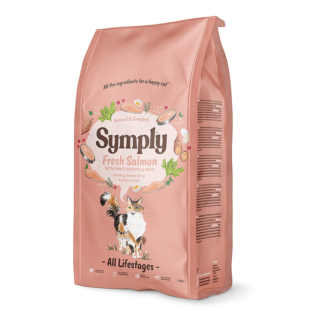 Symply Cat Salmon All Lifestages Cat Food Webbs Garden Centres
