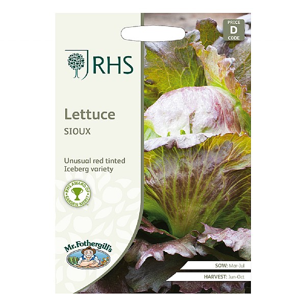 RHS Lettuce Sioux Crisphead Seeds