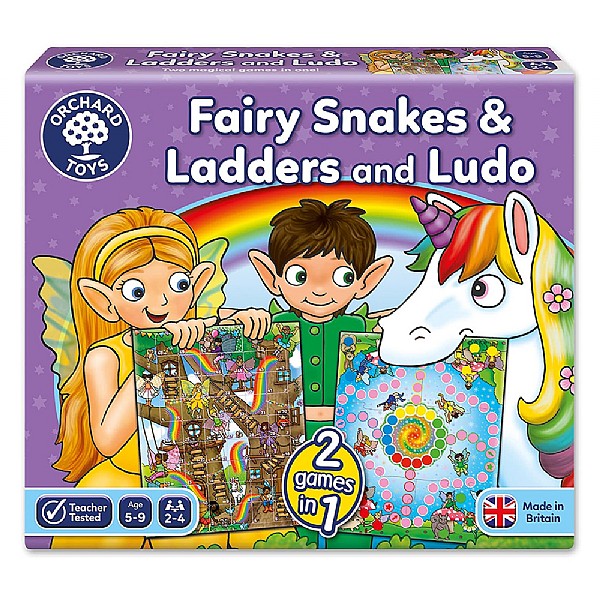Orchard Toys Fairy Ludo, Snakes & Ladders Game