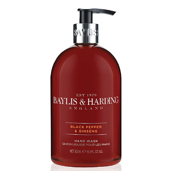 Baylis & Harding Men's Black Pepper & Ginseng Hand Wash 500ml<BR>