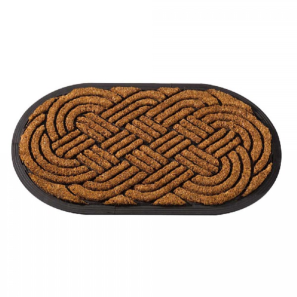 Outside In Heavy Duty MultiMat Celtic Knot Oval 75x45cm