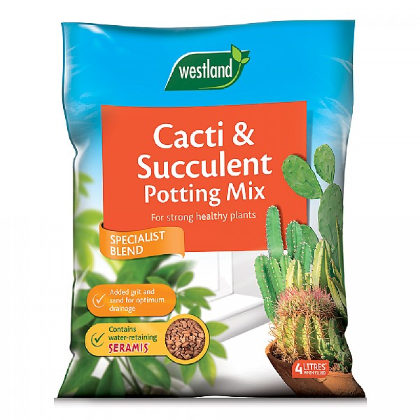 Westland Cacti & Succulent Potting Mix (Seramis Enriched) 4L