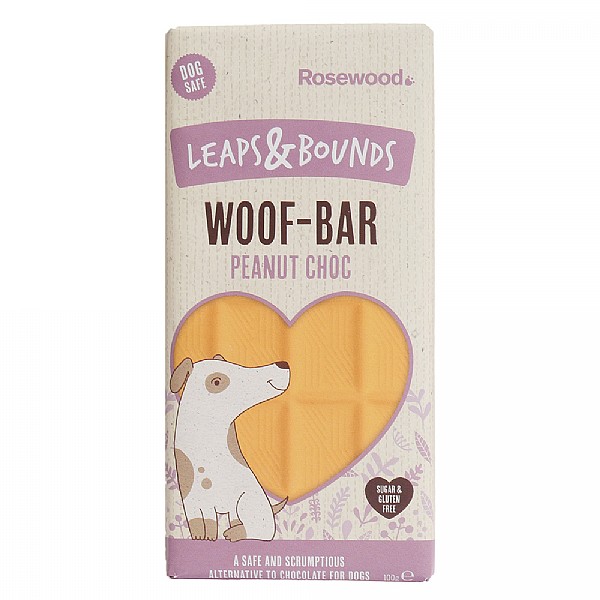 Rosewood Leaps & Bounds Peanut & Chocolate Woof Bar