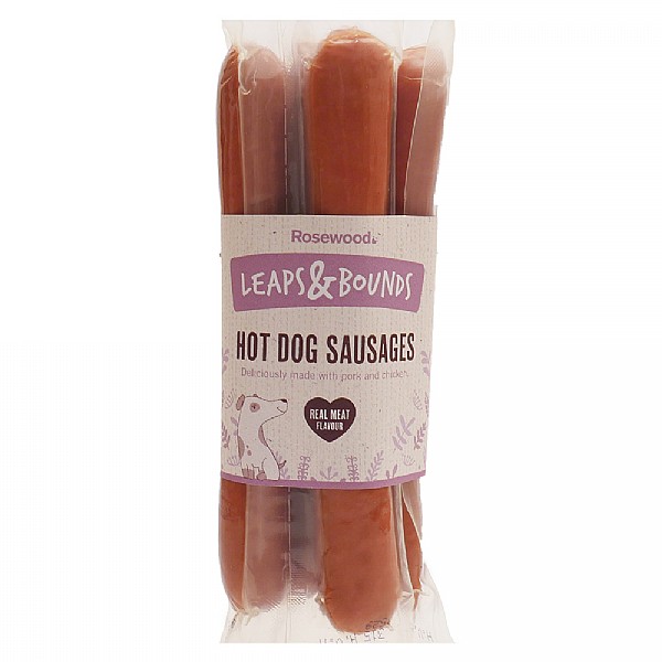Rosewood Leaps & Bounds Hot Dog Sausages 4 Pack 220g
