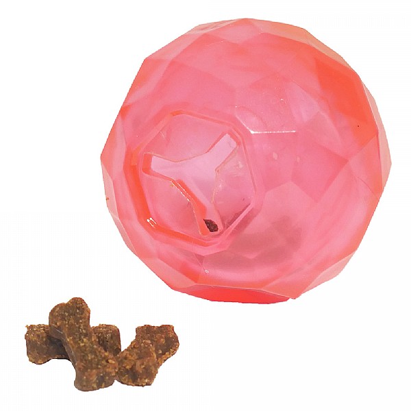 Rosewood Biosafe Puppy Treat Ball Pink Toy