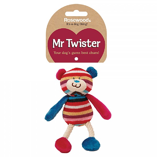 Rosewood Mr Twister Tilly Teddy Dog Toy