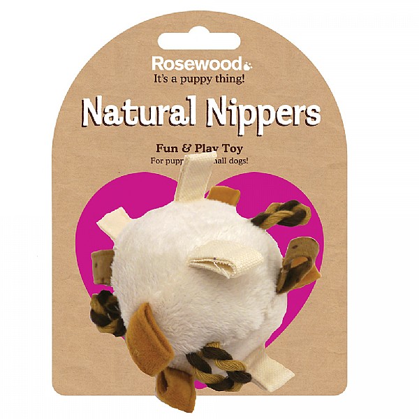 Rosewood Natural Nippers Loopy Fun Ball Toy