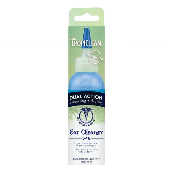 TropiClean Dual Action Ear Cleaner (118ml)