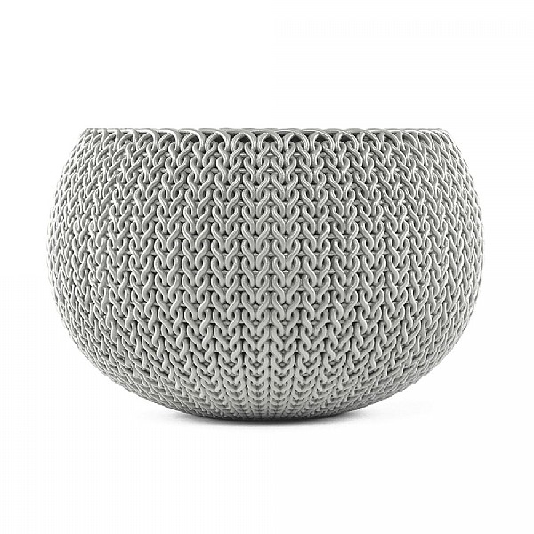 Stewart Garden Knit Collection Planter 28cm Cloudy Grey Stewart Garden Knit Collection Planter 28cm Cloudy Grey Decorative Planters Webbs Centre