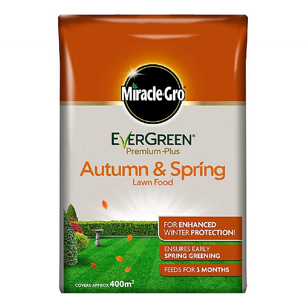 Miracle-Gro Evergreen Premium Plus Autumn & Spring Lawn Food 400m2