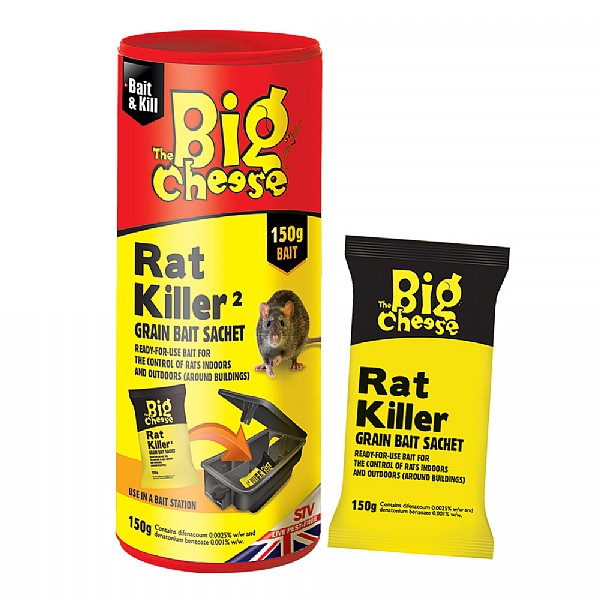 The Big Cheese Rat Killer Grain Bait Sachet 150g