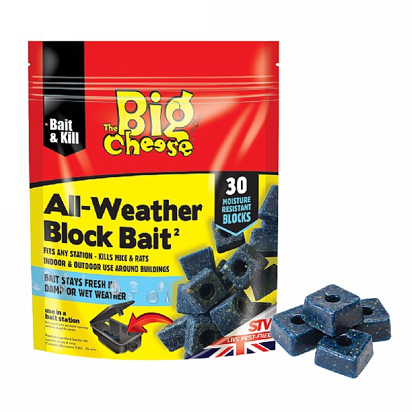 The Big Cheese All-Weather Block Bait (Pack of 30)