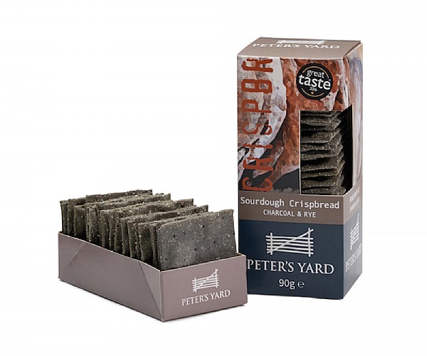 Peter's Yard Sourdough Crispbread Charcoal & Rye 90g