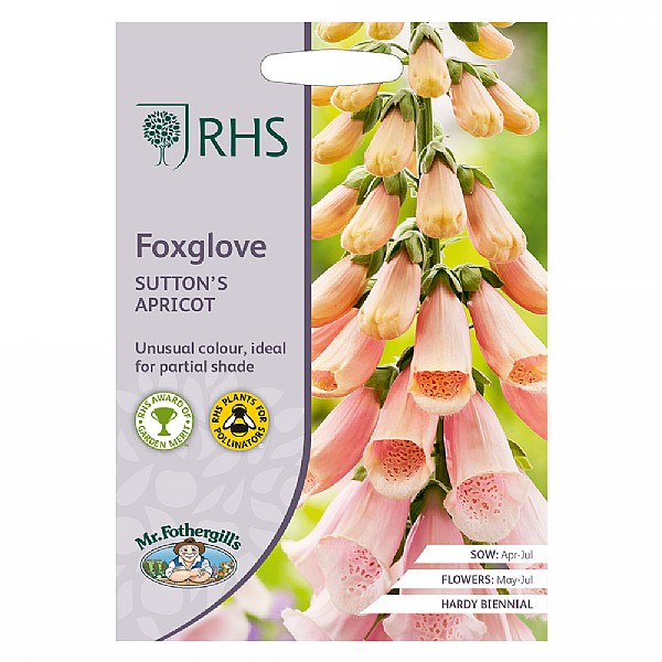 RHS Foxglove Sutton’s Apricot Seeds
