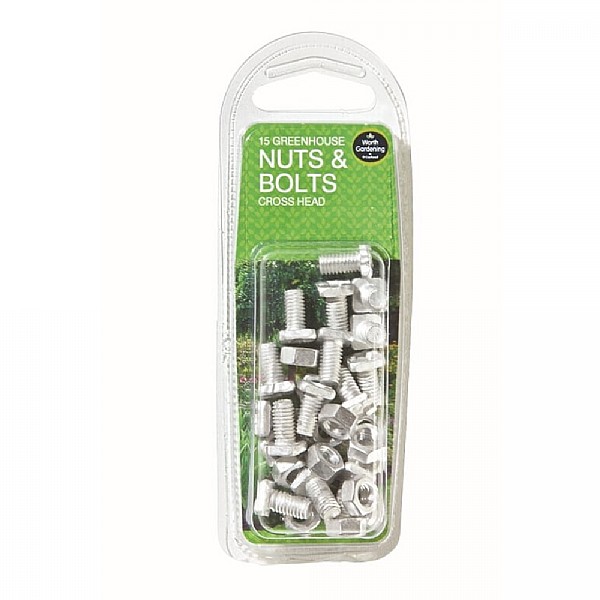 Garland Greenhouse Nuts & Bolts Cross Head  (Pack of 15)