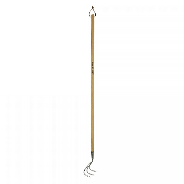Kent & Stowe Stainless Steel Long Handled 3 Prong Cultivator