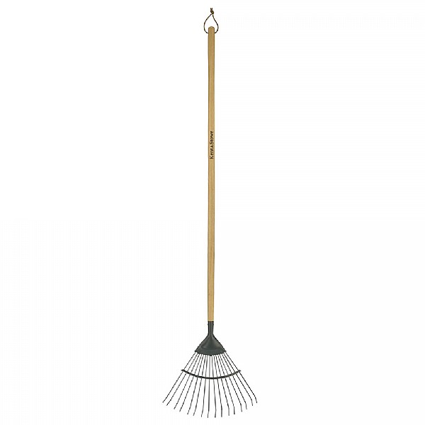 Kent & Stowe Carbon Steel Long Handled Lawn & Leaf Rake