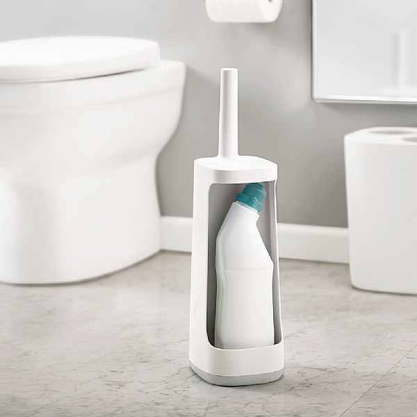 Joseph Joseph Flex Plus Toilet Brush With Storage Bay White & Grey